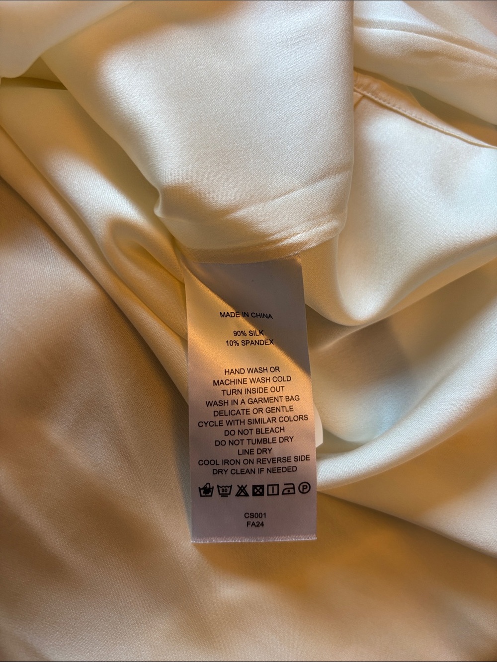 Quince Washable Silk Blouse Ivory XL NWT - Picture 12 of 12